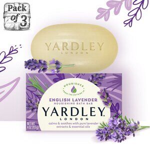 Yardley London Bar Soap - English Lavender Soap Pack of 3
